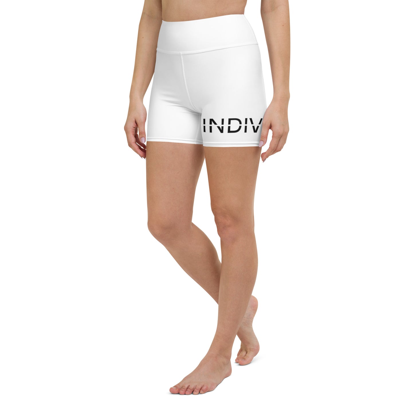 INDIVISION - Yoga Shorts (White)