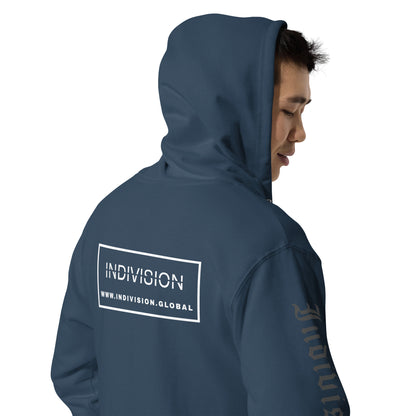 INDIVISION - Unisex fleece zip up hoodie